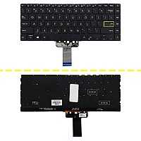 کیبرد لپ تاپ ایسوس VivoBook S433 مشکی-اینترکوچک-بابک لایت-بدون فریم با کلید پاور