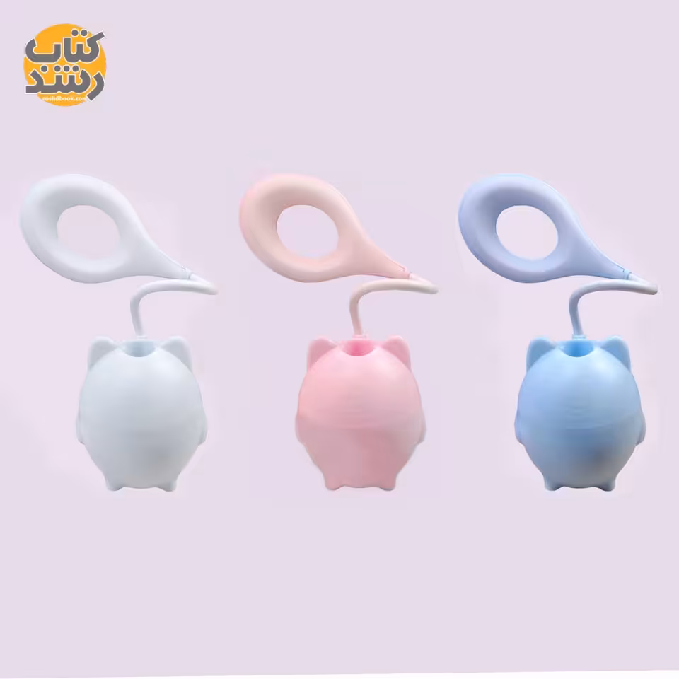 چراغ مطالعه LED جاقلمی و موبایل دار چرخشی 360 درجه طرح گربه