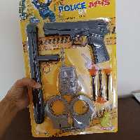 تفنگ اسباب بازی ست پلیس 