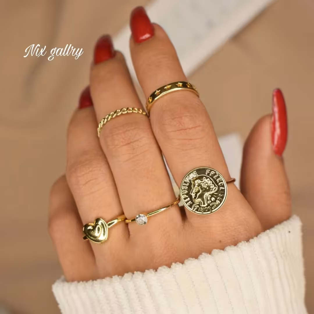 پک انگشتر  طلایی