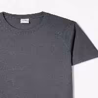 تی شرت خاکستری مردانه SLIM FIT با آستین کوتاه و دقیق دوخت Bershka