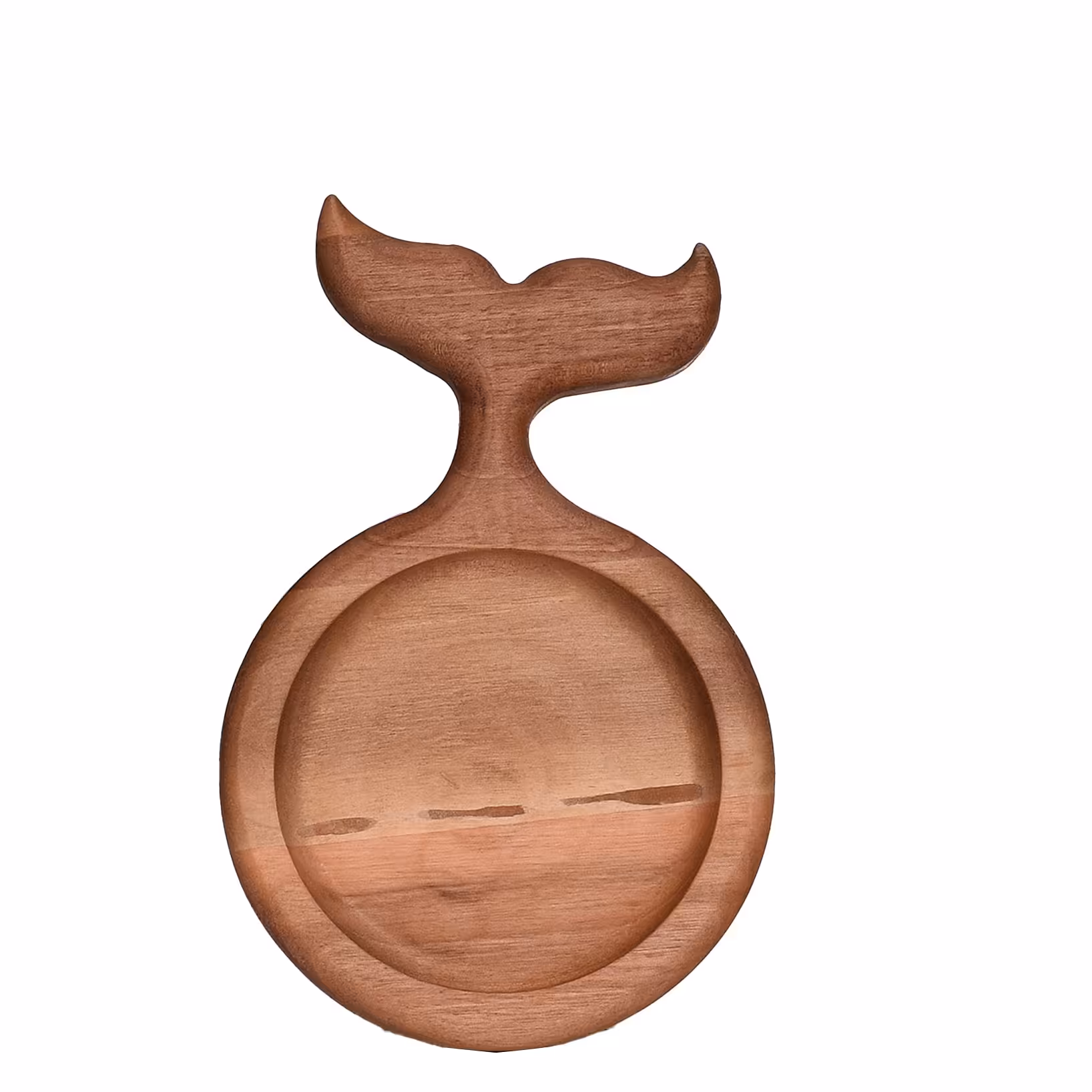 زیر لیوانی چوبی مدل گرد  از جنس چوب گردو با پوشش روغن آبگریز