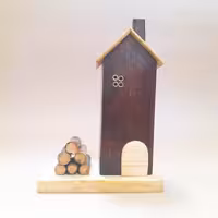 جاعودی چوبی کلبه طرح هیزم