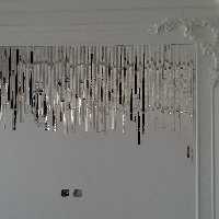 آینه آبشاری آماده نصب روی دیوار و یا هر زمینه ای که مد نظر شماست.