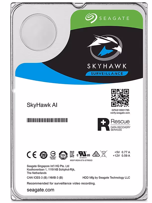 هارد سیگیت مدل ST16000VE0008 Skyhawk AI Surveillance با ظرفیت 16 ترابایت
