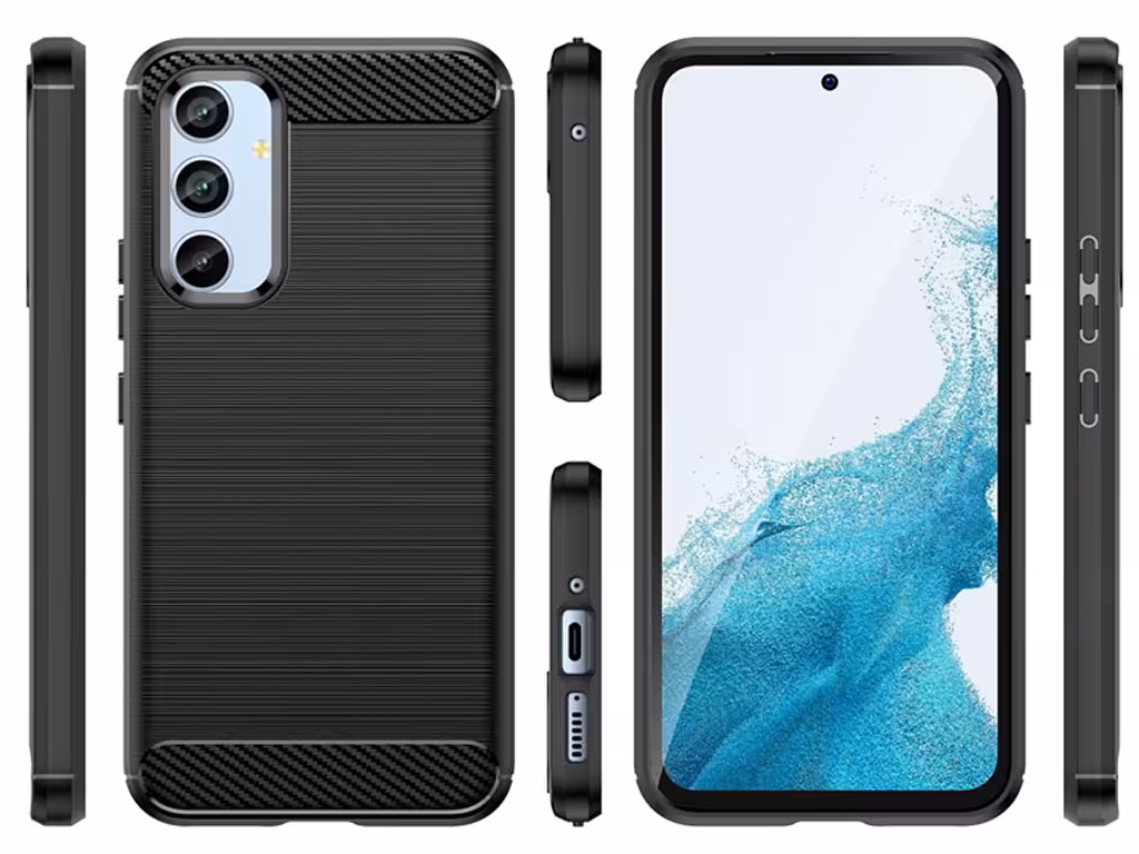 قاب محافظ فیبر کربنی سامسونگ گلکسی آ54  Samsung Galaxy A54 Rugged Armor Fiber Carbon