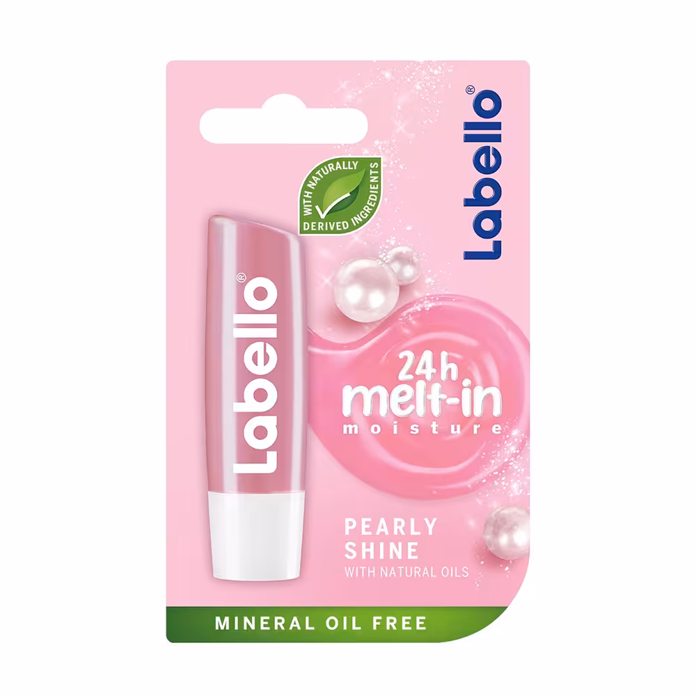 بالم لب مرطوب کننده پرلی شاین لابلو Labello Moisture Pearly Shine Lip Balm