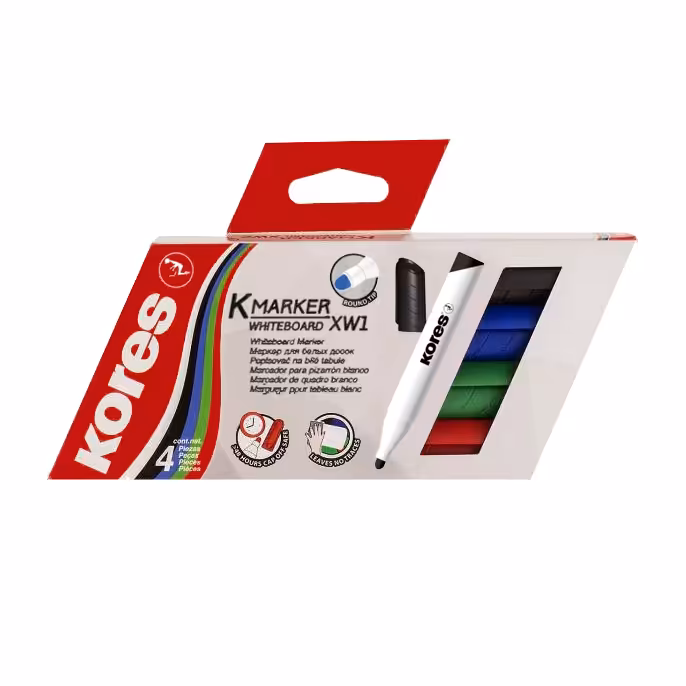 ماژیک وایت برد کورس بسته 4 عددی