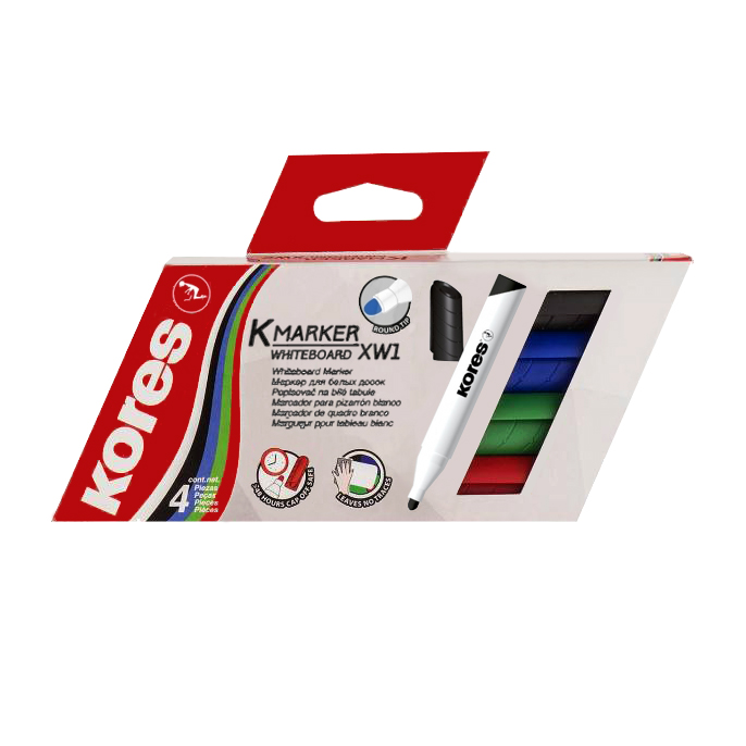 ماژیک وایت برد کورس بسته 4 عددی