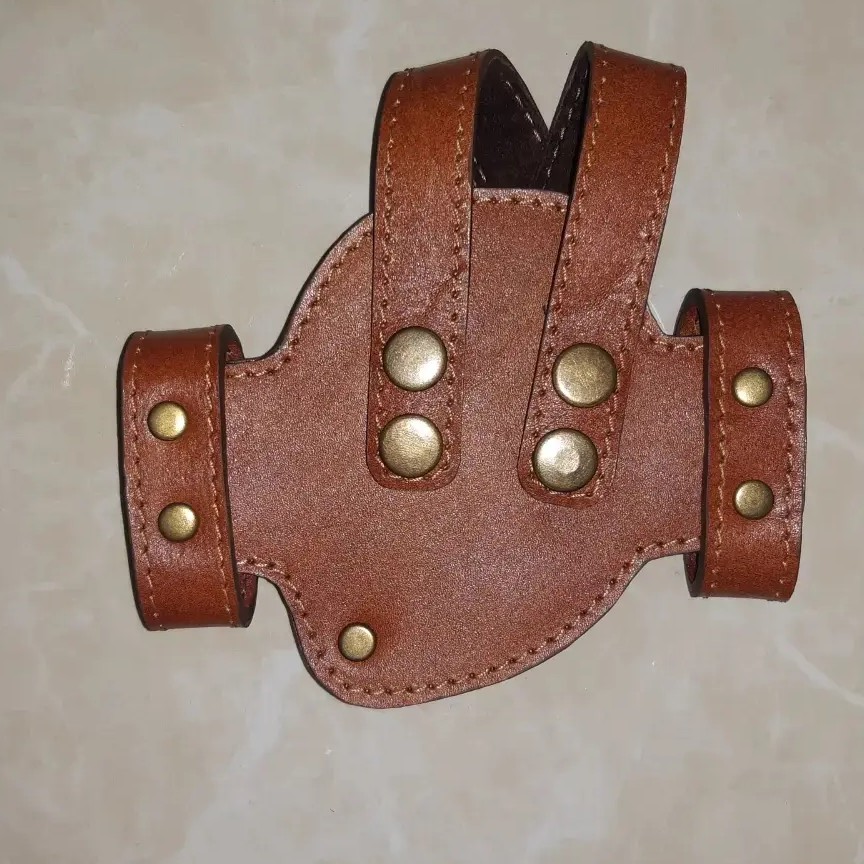 جلد کلت کمری چرم گاوی چند لایه زعاف و براتا سایز بزرگ