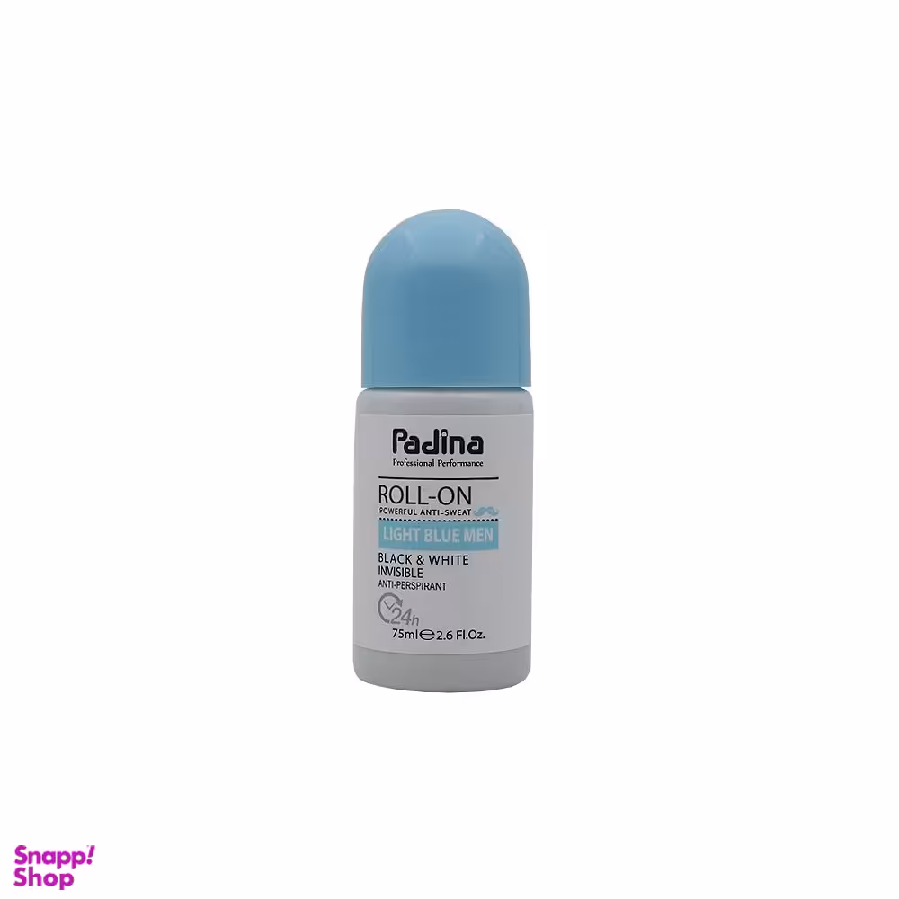 مام رول ضد تعریق مردانه پادینا مدل Light Blue Men حجم 75 میلی لیتر