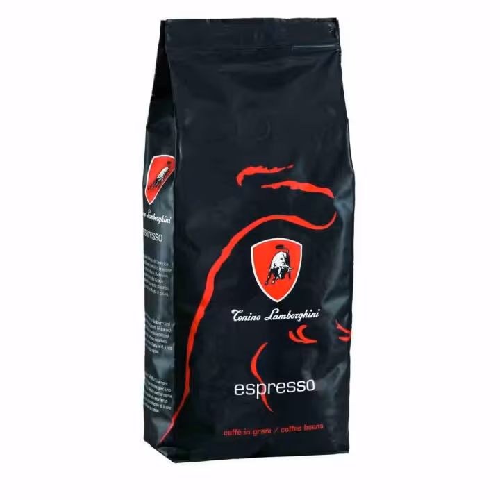 قهوه دانه اسپرسو لامبورگینی 60٪عربیکا LAMBORGHINI مدل RED وزن 1 کیلو