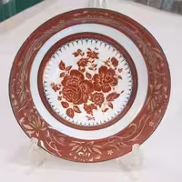 نعلبکی آریا رنگ قرمز 6 عددی