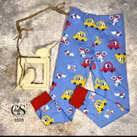 شلوار راحتی 6تا7سال در 3طرح