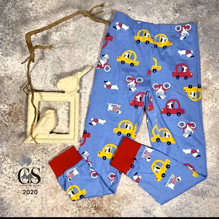 شلوار راحتی 6تا7سال در 3طرح