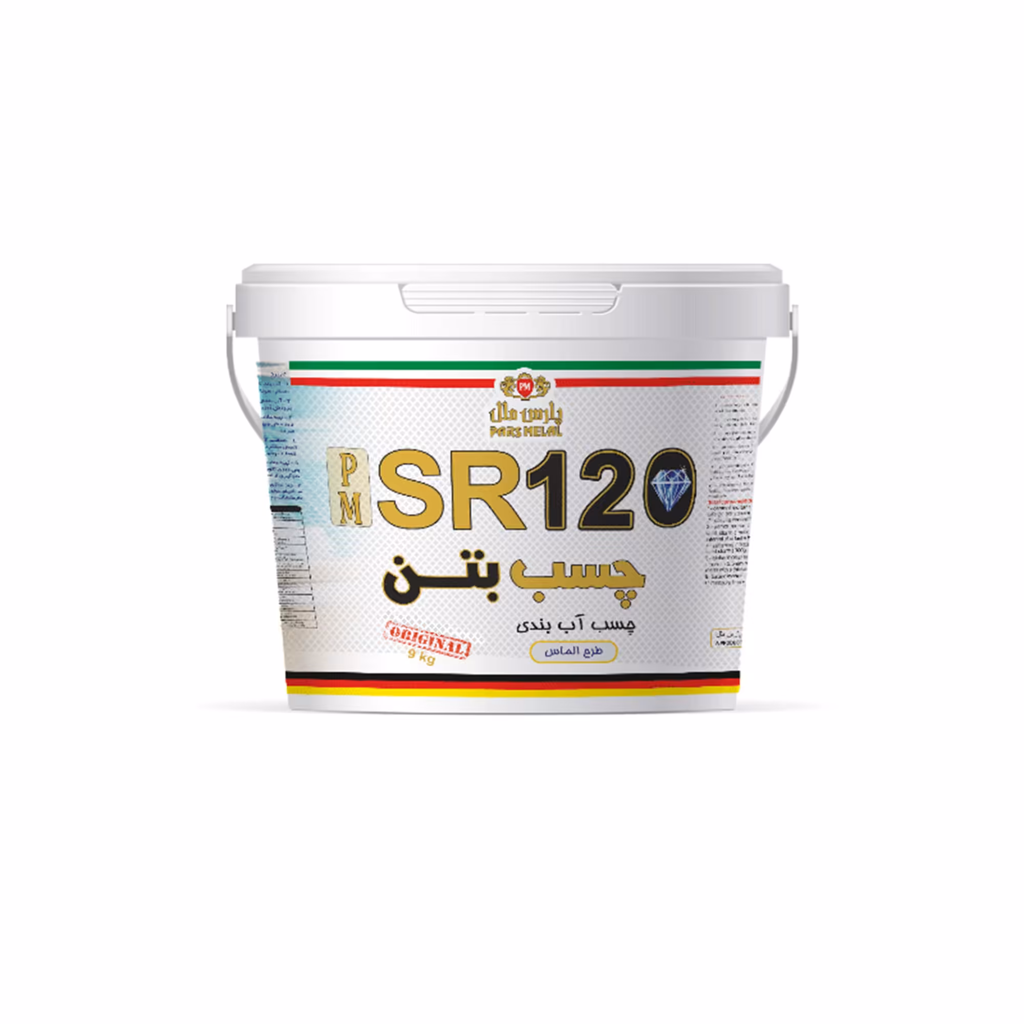 چسب بتن و آب بند پارس ملل مدل SR120 طرح الماس وزن 9 کیلوگرم
