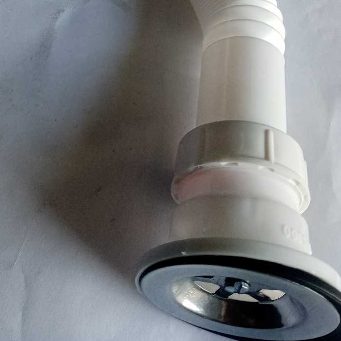 سیفون کامل کششی ظرفشویی و روشویی 90 سانتی