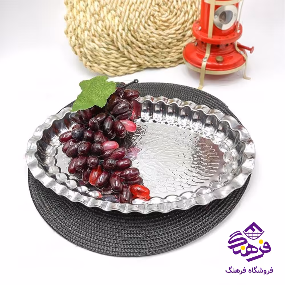 سینی انگشتی 37 بیضی طرحدار متوسط