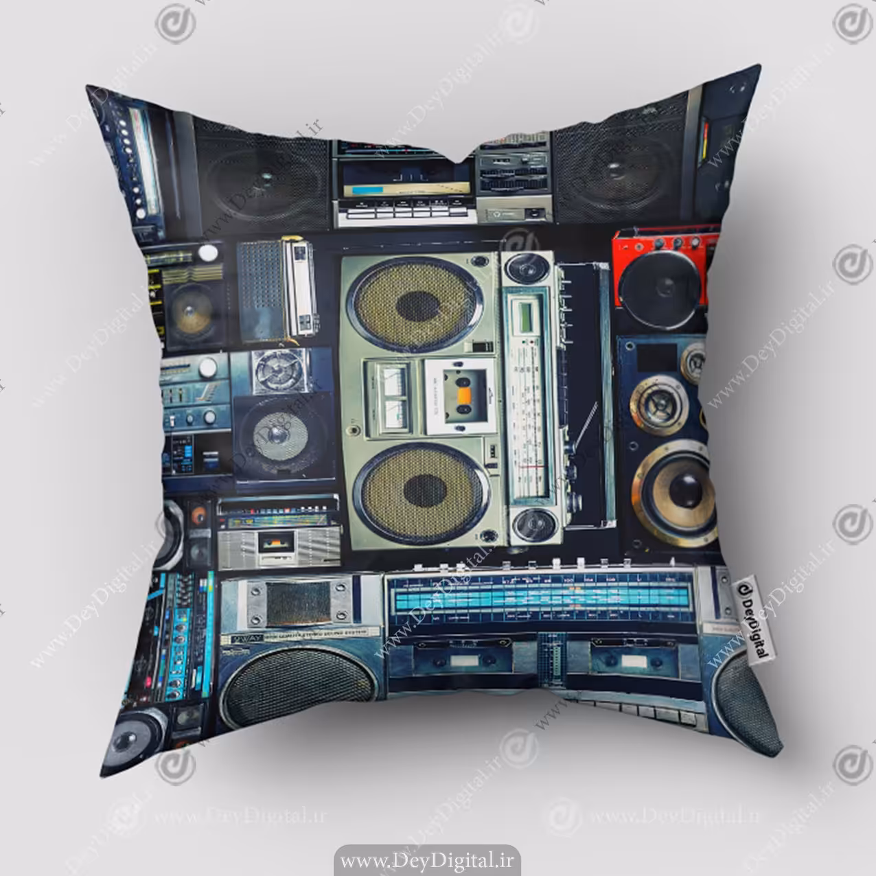 کوسن سه بعدی نوار کاست زمینه تیره PK-5393b