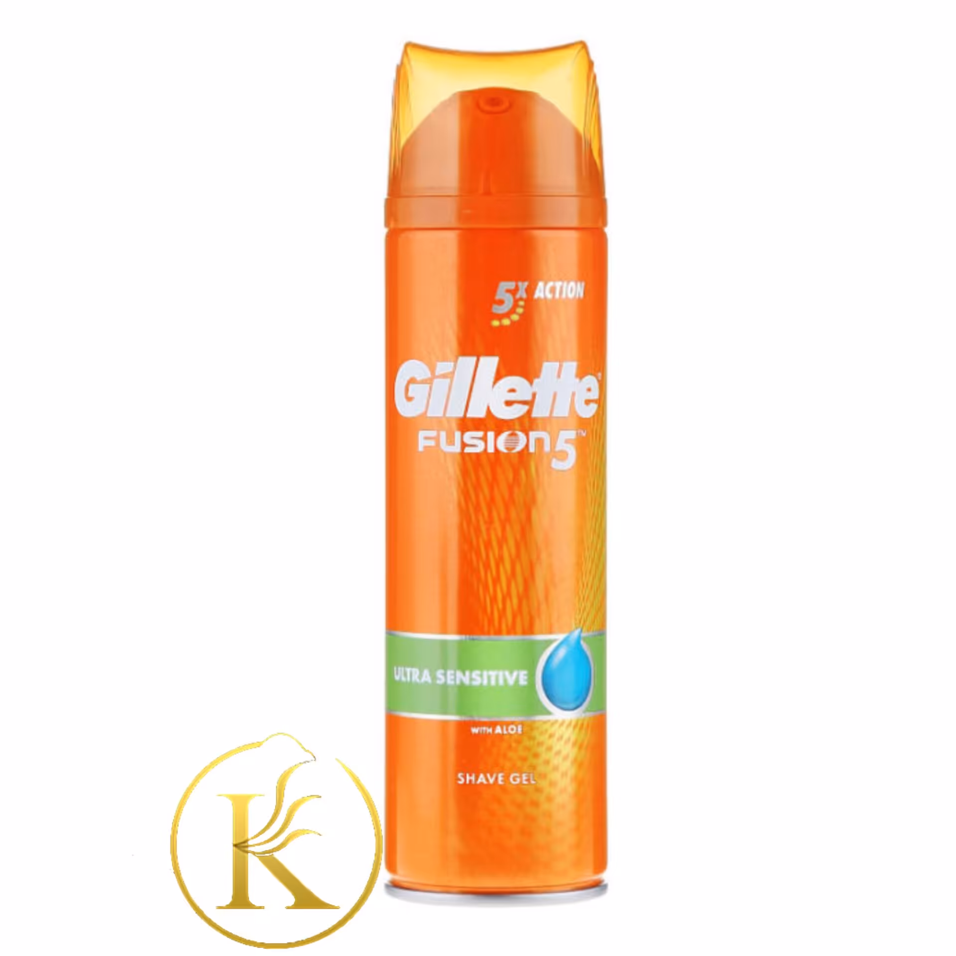 ژل اصلاح ژیلت مدل Fusion5 Ultra Sensitive حجم 200 میلی لیتر