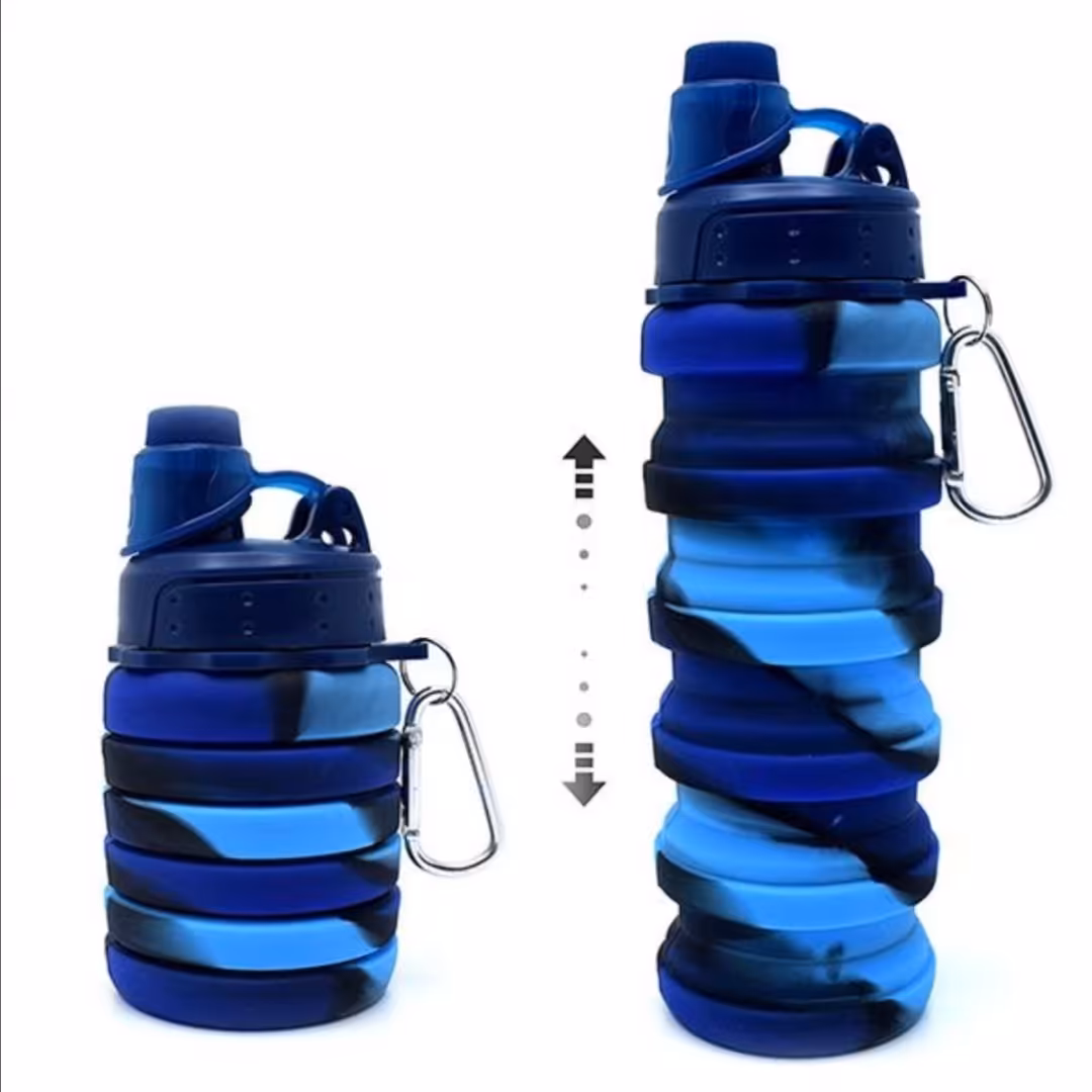 قمقمه سیلیکونی آبی 