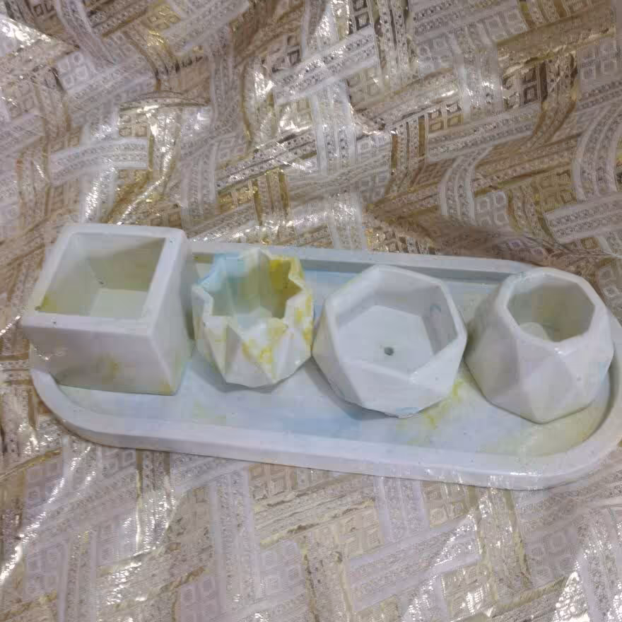 جا گلدانی و جا شمعی 