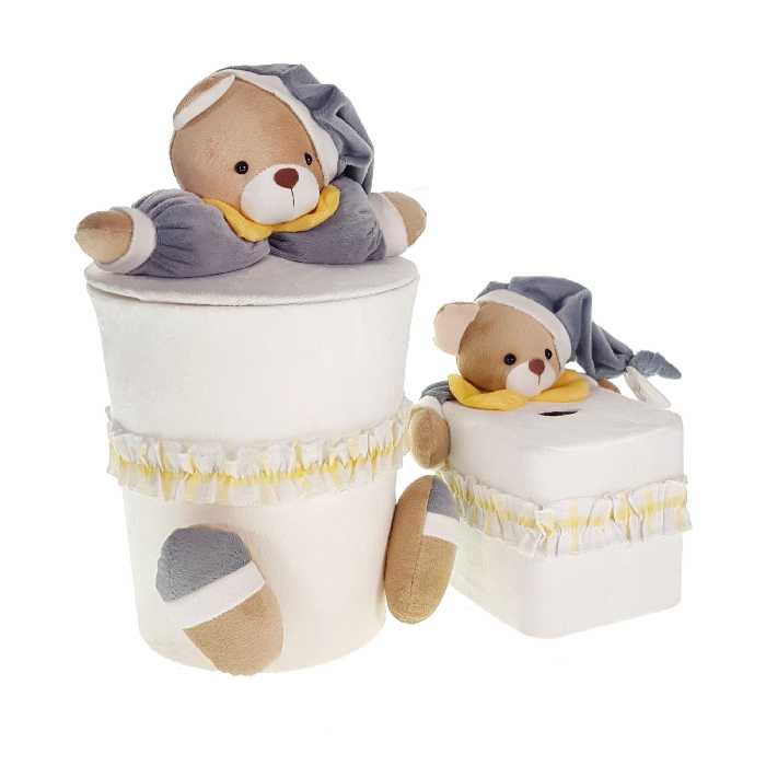 ست سطل و جادستمال اتاق کودک نی نی سیس طرح خرس نانان