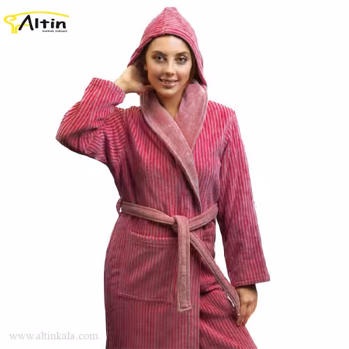 حوله پالتویی پودایران طرح شیک پیازی سایز 105