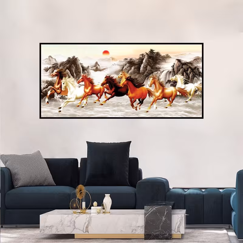تابلوی زیبای اسب