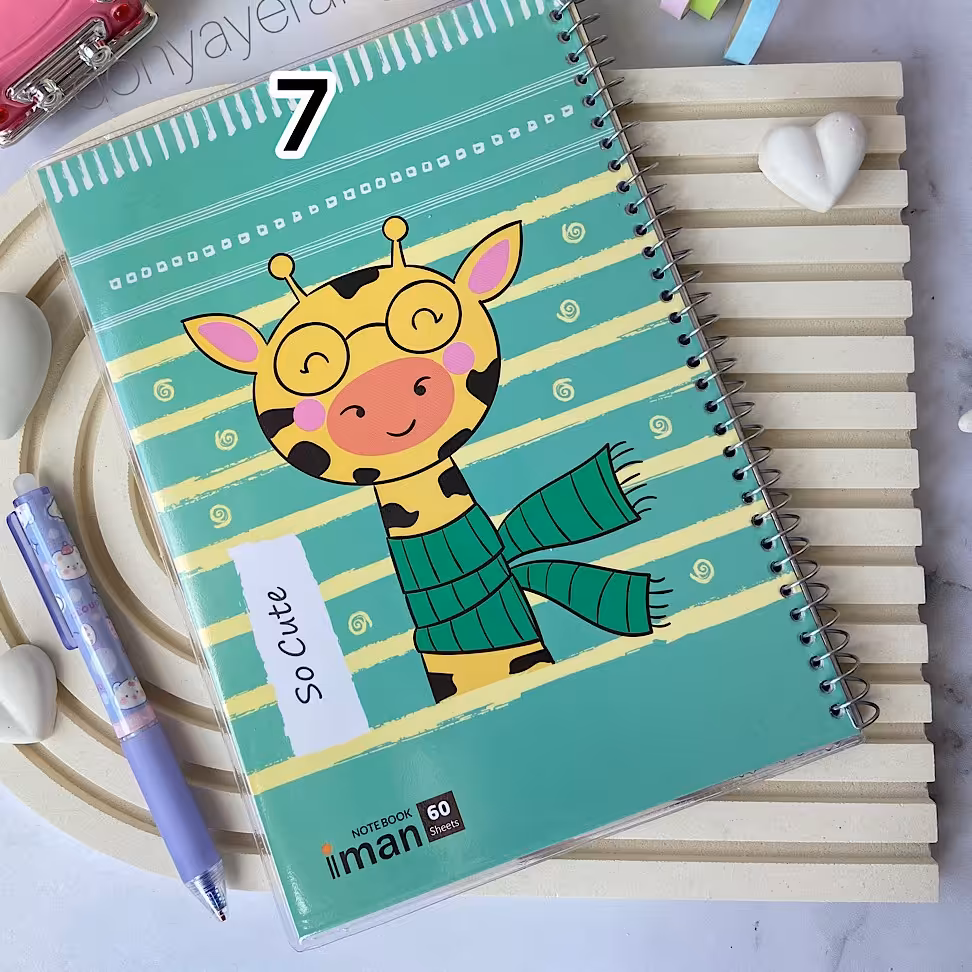 دفتر 40 برگ فانتزی مجلد ایمان.. کیفیت کاغذ عالی