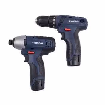 ست دریل و پیچ گوشتی شارژی هیوندای مدل HP121L-CD2121L - ابزار یراق