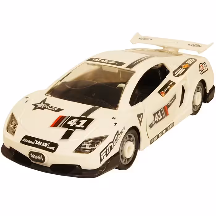 اسباب بازی کیت ماشین مسابقه لامبورگینی سفید سالار