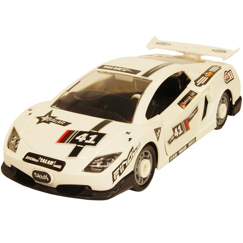 اسباب بازی کیت ماشین مسابقه لامبورگینی سفید سالار