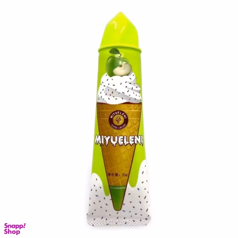 کرم مرطوب کننده دست میولنی طرح بستنی مدل سیب کد 03 حجم 30 میلی لیتر