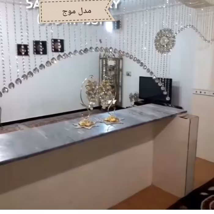 پرده کریستالی  مدل موج