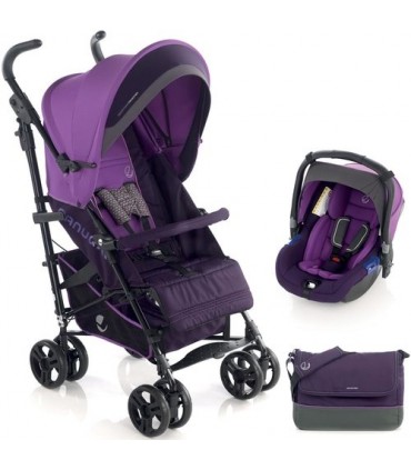 ست کالسکه سه تکه مدل Buggy Nanuq XL رنگ بنفش برند Jane