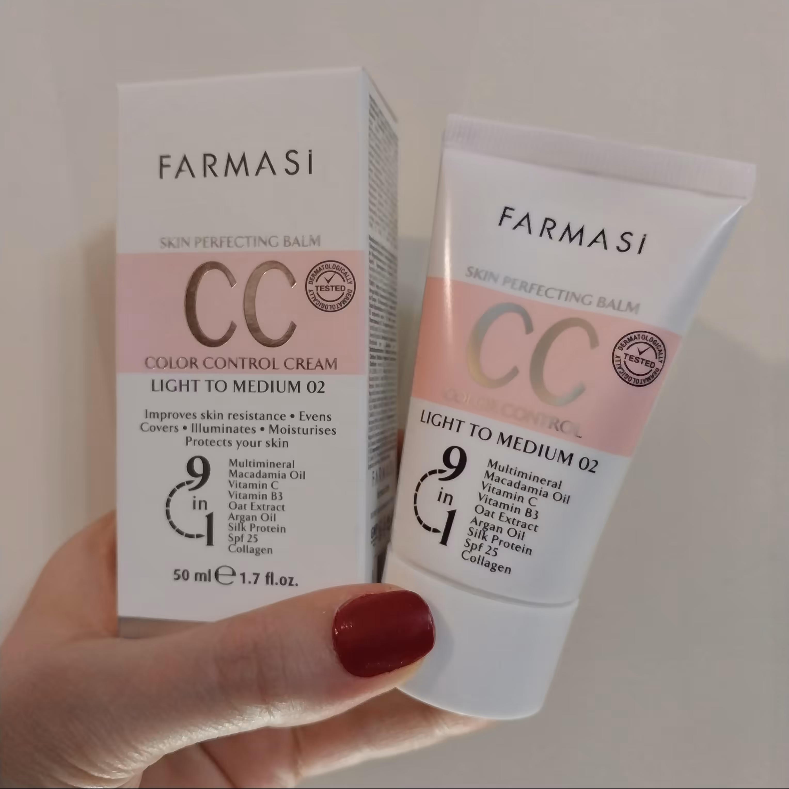 سی سی کرم فارماسی شماره (02 CC Cream farmasi (LIGHT TO MEDIUM