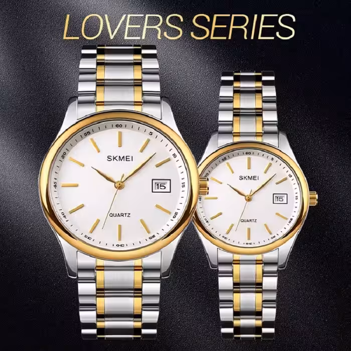 ست ساعت مچی عقربه ای زنانه و مردانه اسکمی مدل 1692