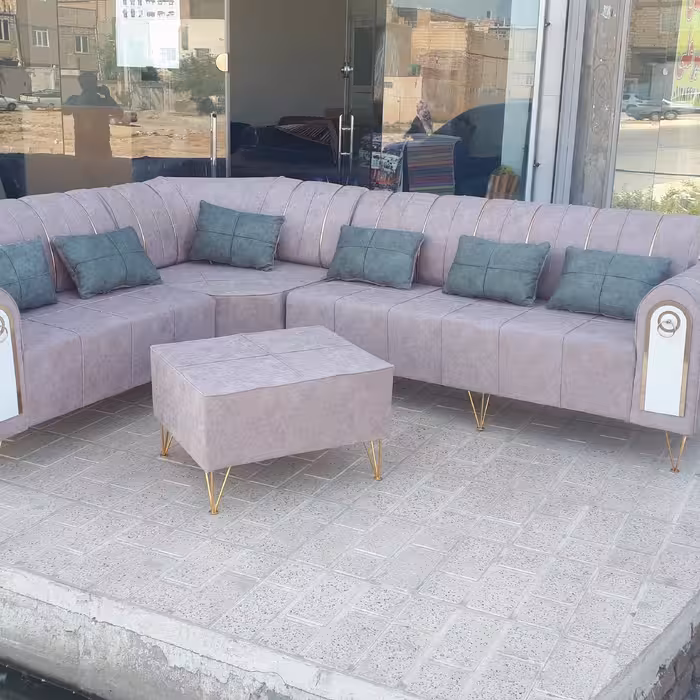 مبل ال چستر6نفره کنج تنوع رنگ و ترکیب