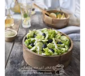 سینی چوبی مستطیلی آماهوم دسته گرد مدل Pont