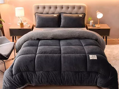 لحاف رو تختی جنس مخمل خارجی