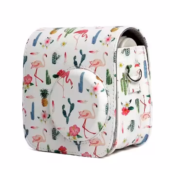 کیف دوربین فوجی فیلم مناسب برای FujiFilm Instax mini 9/8 Clear Flamingo Bag