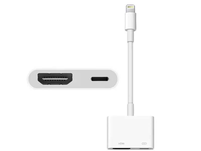 کابل اصلی تبدیل لایتنینگ به دیجیتال AV اپل Original Apple Lightning to Digital AV conversion cable a1438