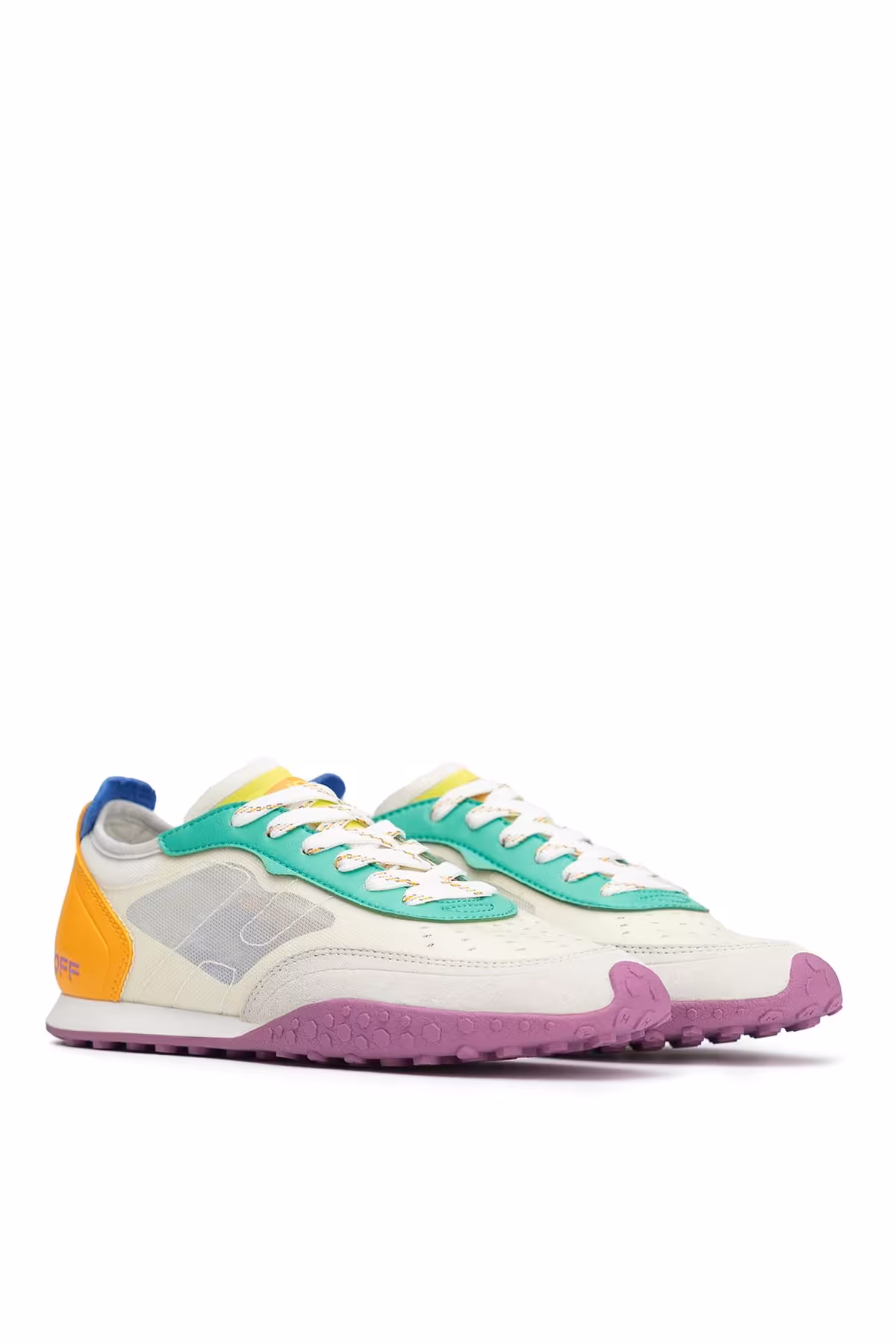 اسنیکر چند رنگ زنانه نفره اورجینال HOFF