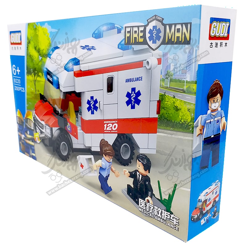 لگو آمبولانس 200 قطعه کد 9220