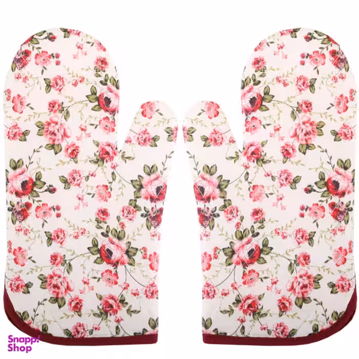 دستکش فر طرح گل بسته 2 عددی