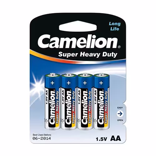 پک 4 تایی کارتی باتری قلمی Camelion Super Heavy Duty R6P AA