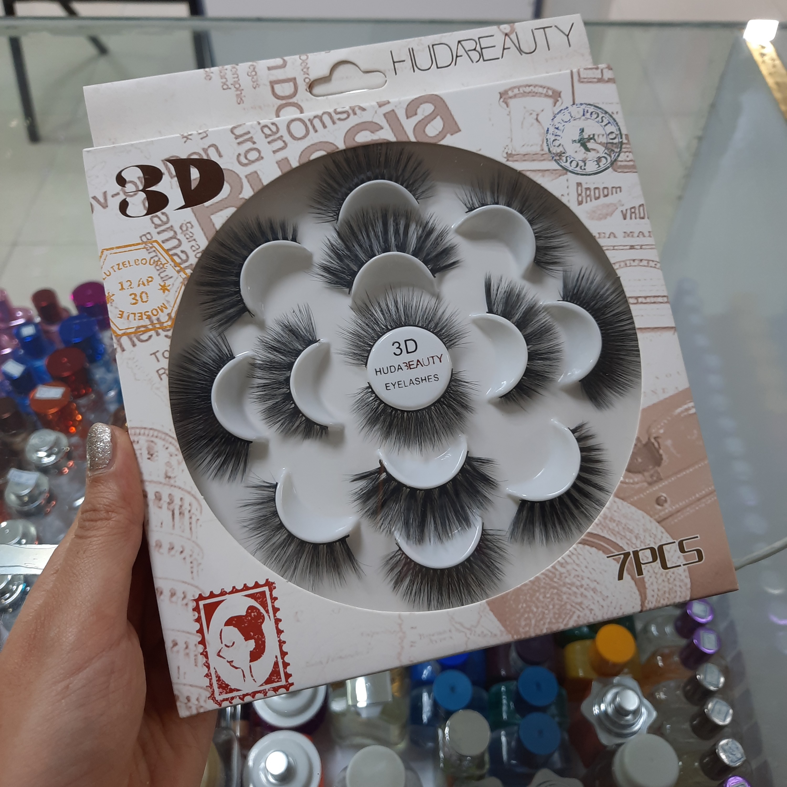 مژه 3 بعدی قهوه ای