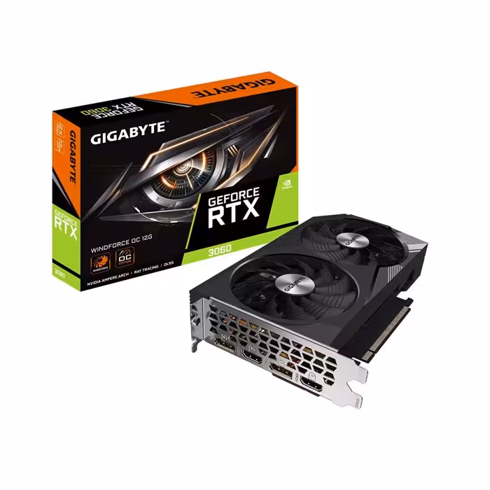 کارت گرافیک گیگابایت GeForce RTX 3060 WF2 OC 12GB
