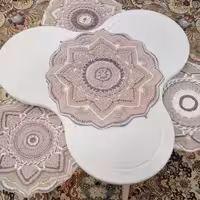 رومیزی طرح کاشی